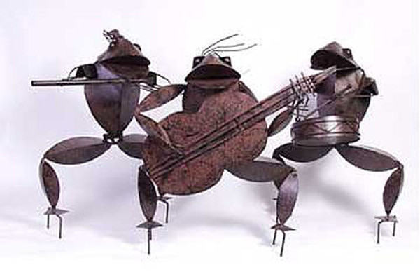 Frog Musicians Set Of Three 15 " High